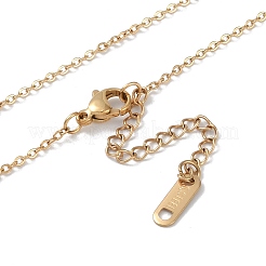 304 Stainless Steel Pendant Necklaces&nbsp;NJEW-P302-02G