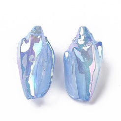 UV Plating Rainbow Iridescent Acrylic Beads&nbsp;OACR-E007-04A