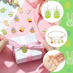35Pcs 7 Style Easter Theme Alloy Enamel Pendants&nbsp;ENAM-CJ0005-67