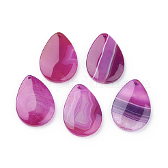 Natural Striped Agate/Banded Agate Pendants&nbsp;G-S205-01E