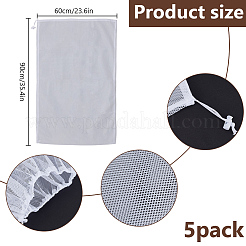 Rectangle Polyester Drawstring Bags for Curtain and Clothing Storage&nbsp;ABAG-WH0070-06A