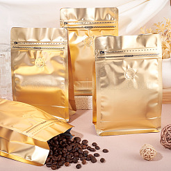 10Pcs BOPP and Aluminized PET and PE Resealable Coffee Zipper Bags with Valve&nbsp;ABAG-TA0001-93D