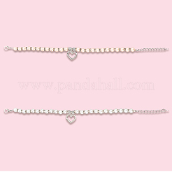2Pcs 2 Colors Plastic Imitation Pearl Beads Pet Collar&nbsp;AJEW-CN0003-95