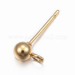 304 Stainless Steel Stud Earring Findings&nbsp;STAS-G137-17G