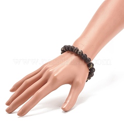 4Pcs 4 Size Natural Agate Round Beaded Stretch Bracelets Set&nbsp;BJEW-JB08196