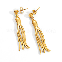 304 Stainless Steel Dangle Stud Earrings&nbsp;WGC30B9-01