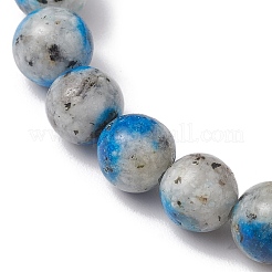 8mm Round Dyed Natural Jade Imitation K2 Stone Stretch Bracelets for Women Men&nbsp;BJEW-JB10494