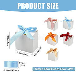 30Pcs 5 Colors Cardboard Candy Gift Boxes&nbsp;CON-FS0001-27