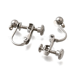 316 Stainless Steel Clip-on Earring Findings&nbsp;EJEW-R019-01P