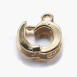 Brass Micro Pave Cubic Zirconia Enhancer Shortener Bails&nbsp;ZIRC-A008-10-01G