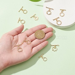 10Pcs 10 Styles Rack Plating Brass Toggle Clasps&nbsp;KK-CJ0002-04