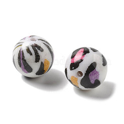 Printing Opaque Acrylic Beads&nbsp;OACR-H049-01B