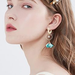 Brass Huggie Hoop Earring Findings&nbsp;KK-AR0001-37G
