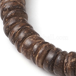 Coconut Disc Beaded Stretch Bracelets&nbsp;BJEW-JB10465-02