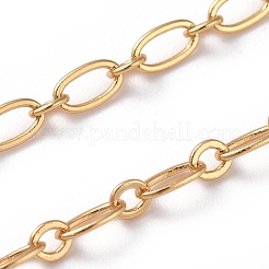 3.28 Feet Brass Figaro Chains&nbsp;X-CHC-G005-15G