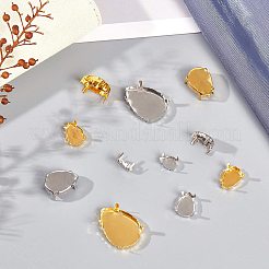 201 Stainless Steel Sew on Prong Settings&nbsp;STAS-NB0004-30