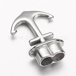 Non-Tarnish 304 Stainless Steel Anchor Hook Clasps&nbsp;STAS-D166-83P