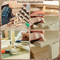 100Pcs Wood Sticks&nbsp;WOOD-PH0003-89