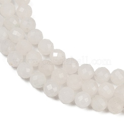 Natural White Jade Beads Strands&nbsp;G-RM2025-B34-8mm