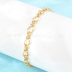 304 Stainless Steel Infinity Link Chain Bracelets&nbsp;BJEW-D458-05G