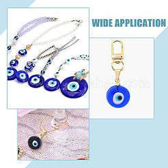 20Pcs 5 Colors Handmade Lampwork Evil Eye Pendants&nbsp;LAMP-HY0001-03
