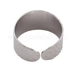 Non-Tarnish 304 Stainless Steel Open Cuff Rings for Women&nbsp;RJEW-G285-62P