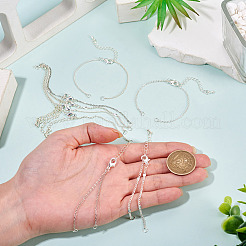8Pcs 4 Style Brass Chain Bracelets Making&nbsp;AJEW-TAC00068