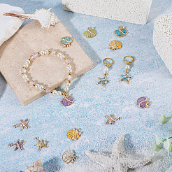 24Pcs 12 Styles Zinc Alloy Enamel Pendants&nbsp;ENAM-TA0004-23