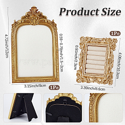 2Pcs 2 Styles TPR Covered with Velvet Necklace & Ring Display Photo Frames Sets&nbsp;ODIS-SP0001-13