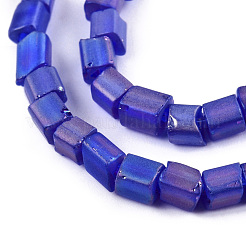 Transparent Frosted Glass Bead Strands&nbsp;GLAA-N047-08-B02