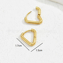Classic Minimalist Elegant 201 Stainless Steel Hoop Earrings&nbsp;LS-BI8954-1