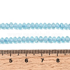 Natural Blue Topaz Beads Strands&nbsp;G-K376-I07-3x4mm