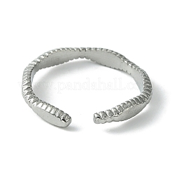 Non-Tarnish 304 Stainless Steel Open Cuff Ring&nbsp;RJEW-L110-046P