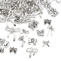 80Pcs 16 Styles Tibetan Style Alloy Pendants&nbsp;TIBEP-FS0001-31