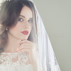 1Pc Polyester Bridal Veils&nbsp;AJEW-DR0002-63
