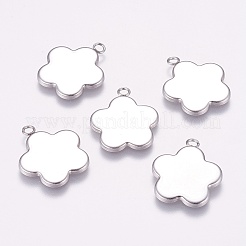 Non-Tarnish 304 Stainless Steel Pendant Cabochon Settings&nbsp;X-STAS-K148-06