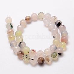 Natural Dendritic Agate Bead Strands&nbsp;G-G880-01-8mm