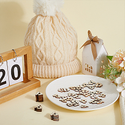 1-Hole Wood Buttons&nbsp;BUTT-WH0057-021A