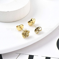 Ion Plating(IP) 304 Stainless Steel Stud Earrings&nbsp;EJEW-P300-01G