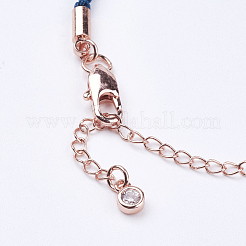 Braided Cotton Cord Bracelet Making&nbsp;MAK-I006-26