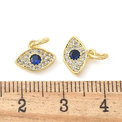 Brass Micro Pave Cubic Zirconia Charms&nbsp;KK-U056-27G