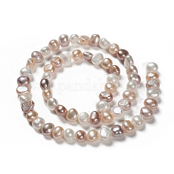 Natural Cultured Freshwater Pearl Beads Strands&nbsp;PEAR-T003-09