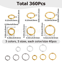 360Pcs 9 Colors Alloy Bead Frame&nbsp;FIND-SP0005-49