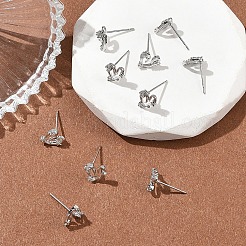 SHEGRACE Brass Micro Pave Cubic Zirconia Stud Earring&nbsp;XGRQ4N832-705P