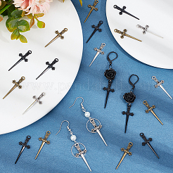 60Pcs 3 Colors Tibetan Style Alloy Pendant&nbsp;FIND-SC0007-50