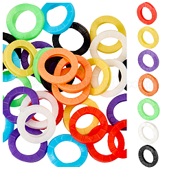 64Pcs PVC Plastic Nonslip Waterproof Reusable Key Sleeve&nbsp;AJEW-SP0002-72B