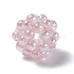 Handmade Transparent Plastic Woven Beads&nbsp;KY-P015-05E