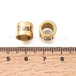 304 Stainless Steel Large Hole Beads&nbsp;STAS-H263-04G-01
