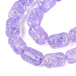 Transparent Crackle Glass Beads Strands&nbsp;GLAA-NH0001-04-A07