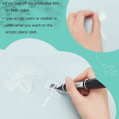 24Pcs Acrylic Blank Plant Labels&nbsp;AJEW-FG0003-18
